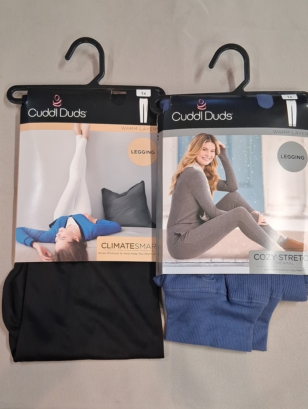 Cuddl Duds Women's 2pc Bundle Leggings 1X